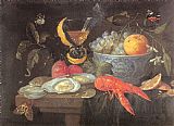 Famous Fruit Paintings - Still Life with Fruit and Shellfish